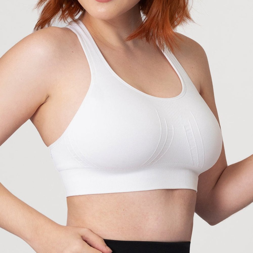 Shapermint Truekind® Reactive Sport Bra White Size 2X